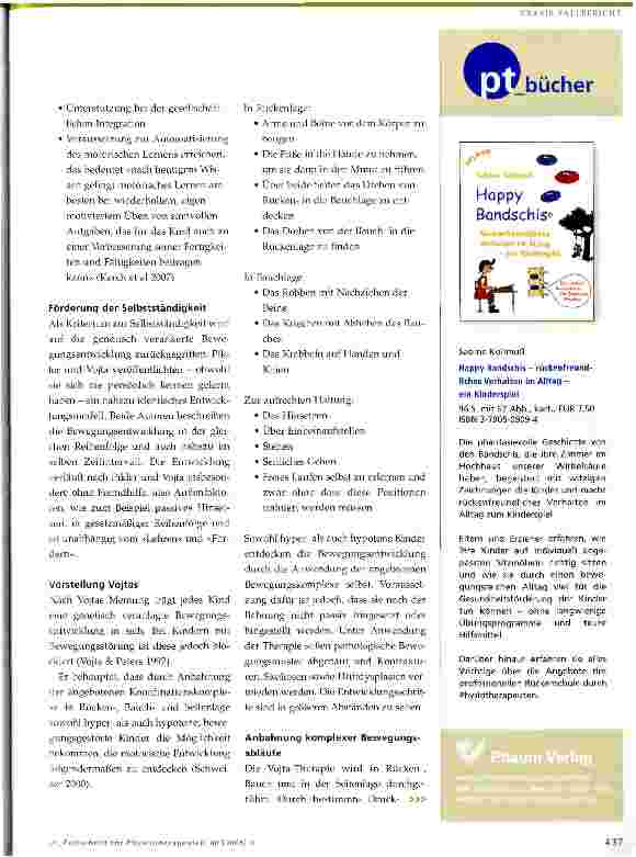 Vorschauseite 3: Physiotherapie bei neurologisch bedingten Bewegungsstörungen im Kindesalter
