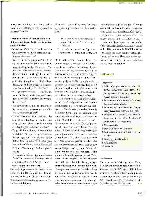 Vorschauseite 5: Physiotherapie bei neurologisch bedingten Bewegungsstörungen im Kindesalter