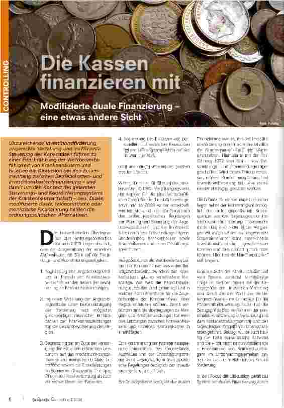 Vorschauseite 1: Die Kasser finanzieren mit