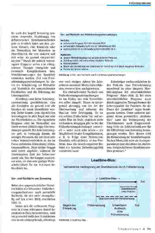Vorschauseite 2: Früherkennung: Warum ist die Diskussion so schwierig?