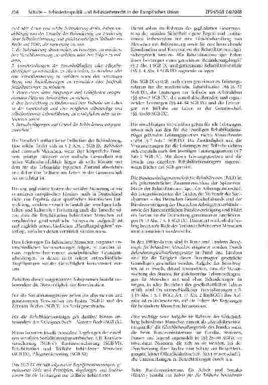 Vorschauseite 5: Behindertenpolitik und Behindertenrecht in der Europäischen Union - Teil 2