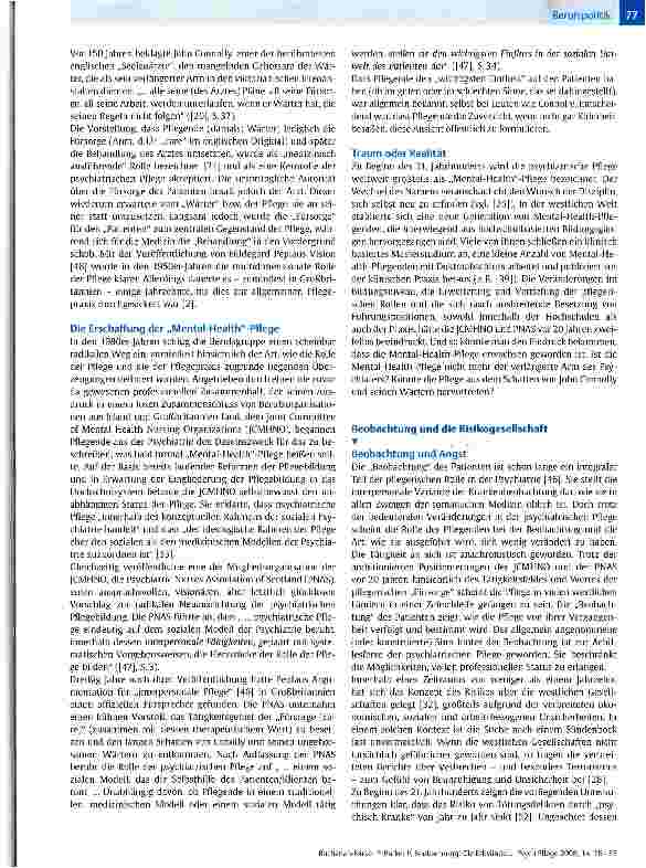 Vorschauseite 2: Beobachtung: Die Erbsünde der psychiatrischen Pflege?