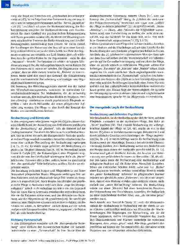 Vorschauseite 3: Beobachtung: Die Erbsünde der psychiatrischen Pflege?