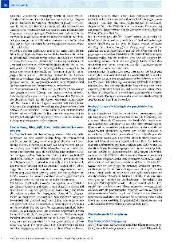 Vorschauseite 5: Beobachtung: Die Erbsünde der psychiatrischen Pflege?