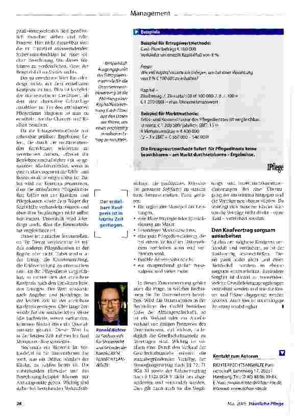 Vorschauseite 3: Was ist der Pflegedienst wert?