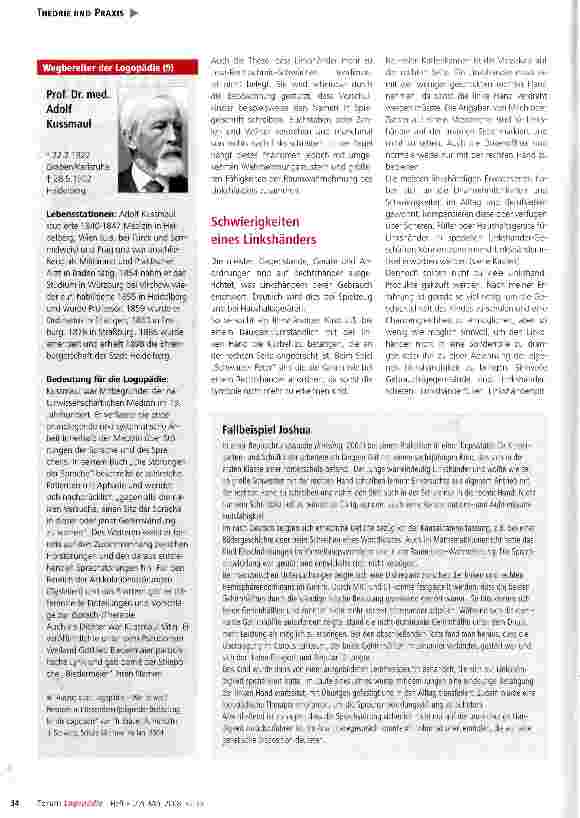 Vorschauseite 3: Linkshändigkeit in der logopädischen Praxis: „Das mach ich doch mit links