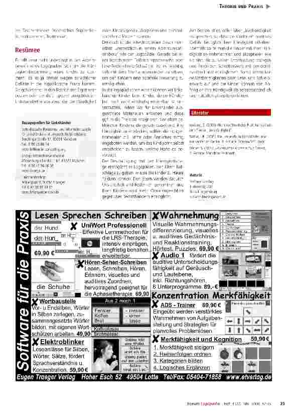 Vorschauseite 4: Linkshändigkeit in der logopädischen Praxis: „Das mach ich doch mit links