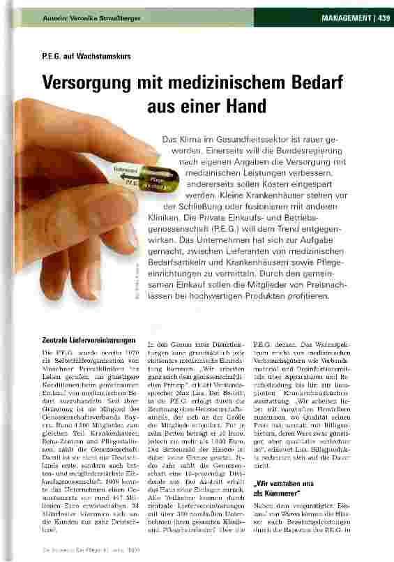 Vorschauseite 1: Versorgung mit medizinischem Bedarf aus einer Hand