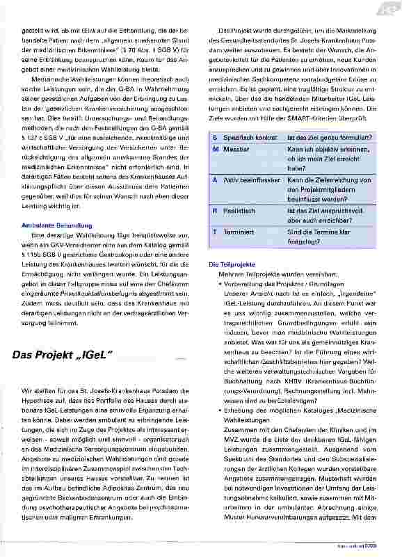 Vorschauseite 3: Strategieinstrument IGeL-Leistungen