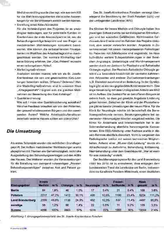 Vorschauseite 4: Strategieinstrument IGeL-Leistungen