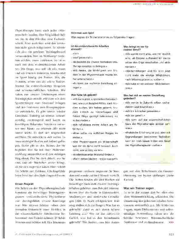 Vorschauseite 2: Projekt Goldstandard