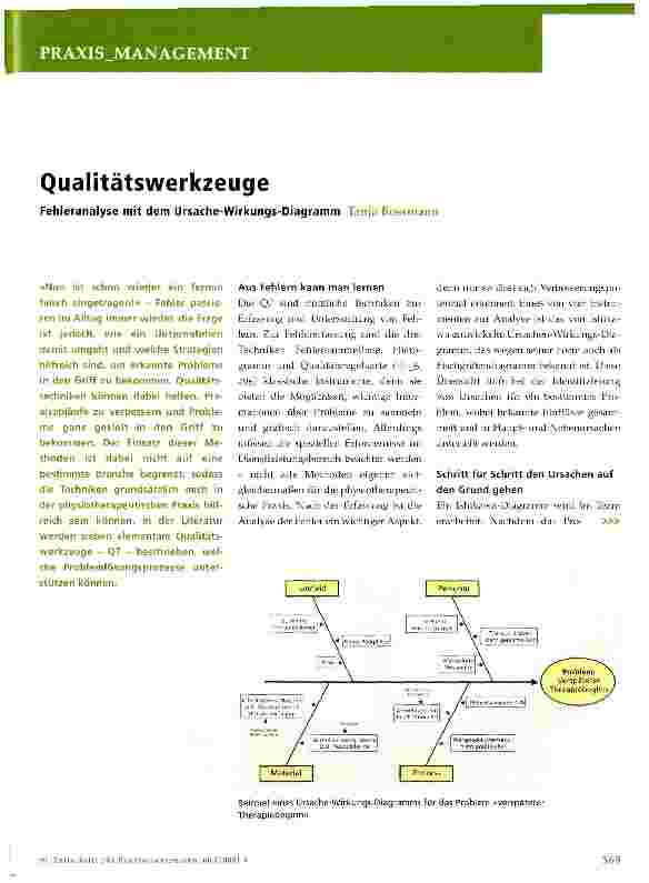 Vorschauseite 1: Qualitätswerkzeuge