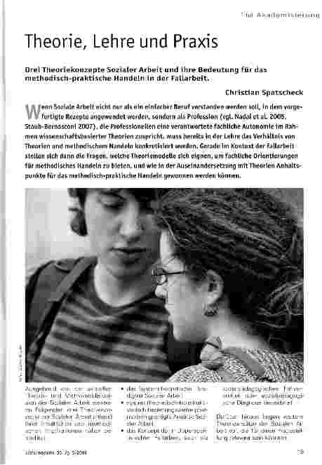 Vorschauseite 1: Theorie, Lehre und Praxis