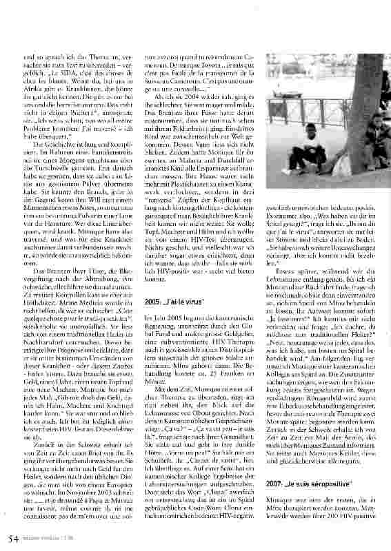 Vorschauseite 2: Gratismedikamente statt Hahn und Machete