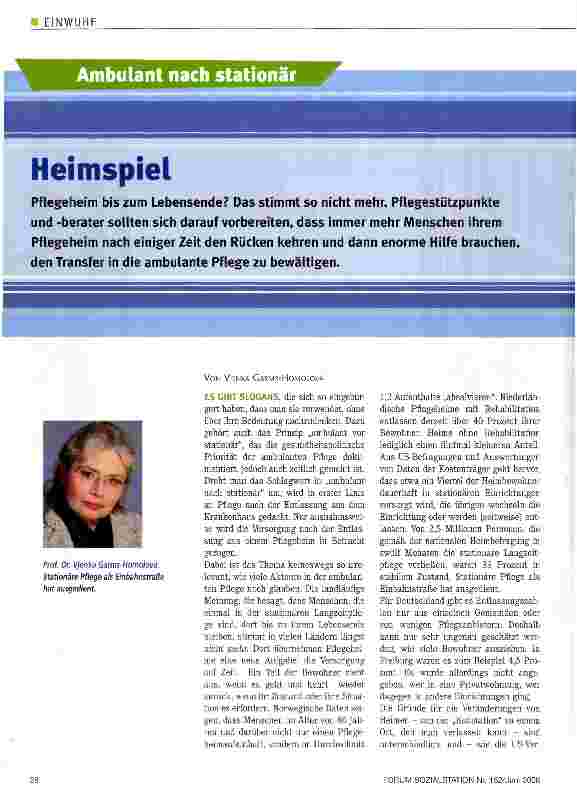 Vorschauseite 1: Heimspiel