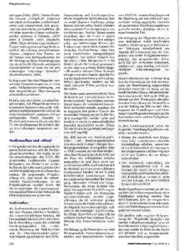 Vorschauseite 4: Beiträge und Effekte einer Basal Stimulierenden elterlichen Kontaktpflege (BSK) im Rahmen der Konzeption einer Sanften Frühgeborenenpflege