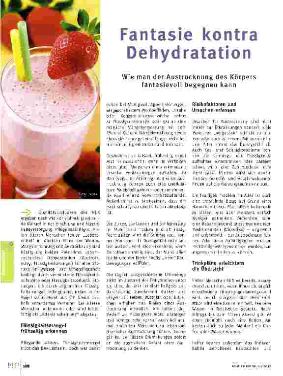 Vorschauseite 1: Fantasie kontra Dehydratation