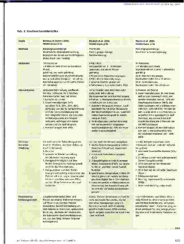Vorschauseite 6: Laufbandtraining effektiv gestalten- Ein systematischer Review über Effektivität von Gewichtsentlastung und Geschwindigkeit beim Laufbandtraining bei Patienten mit Schlaganfall