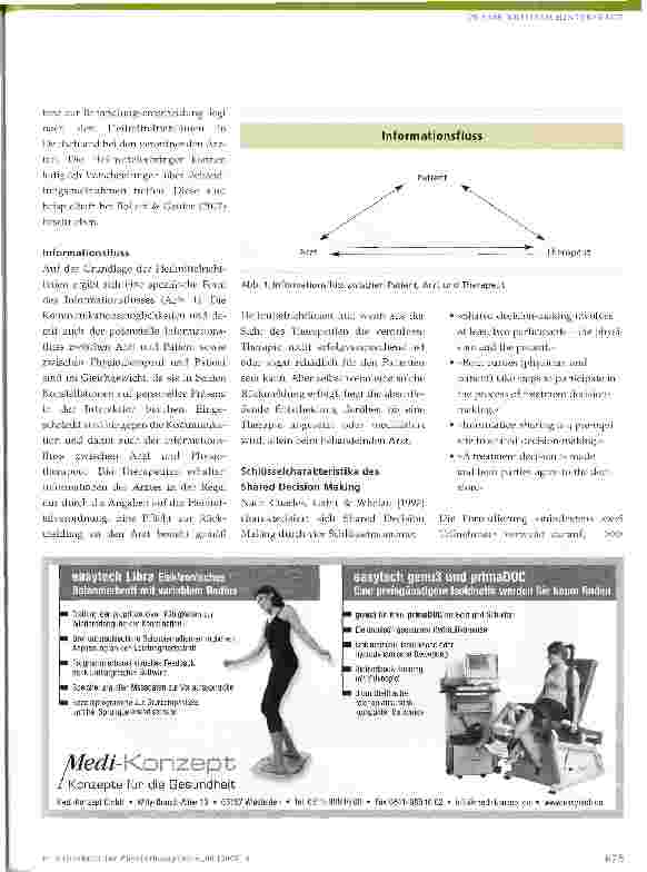 Vorschauseite 2: Shared Decision Making in der Physiotherapie?- Ein kritischer Diskussionsbeitrag zum Transfer eines Interaktionskonzeptes aus der Arzt-Patient-Beziehung in die ambulante Heilmitte…