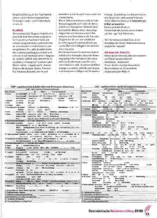Vorschauseite 4: Auf taktil-kinästhetischer Manualdiagnostik basiert Hebammenarbeit