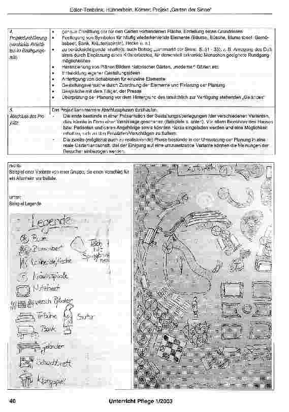 Vorschauseite 2: Vom trübem Innenhof zum Garten der Sinne - ein Projekt für Altenheime und Krankenhäuser