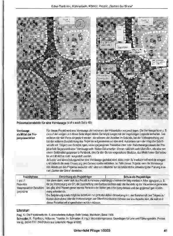 Vorschauseite 3: Vom trübem Innenhof zum Garten der Sinne - ein Projekt für Altenheime und Krankenhäuser