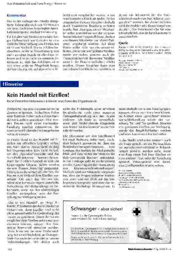 Vorschauseite 2: Vorbereitung von Antibiotika zur Infusion: Nicht so einfach, wie es scheint!
