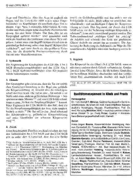 Vorschauseite 4: Genitalverstümmelung und die Strafbarkeit des Arztes