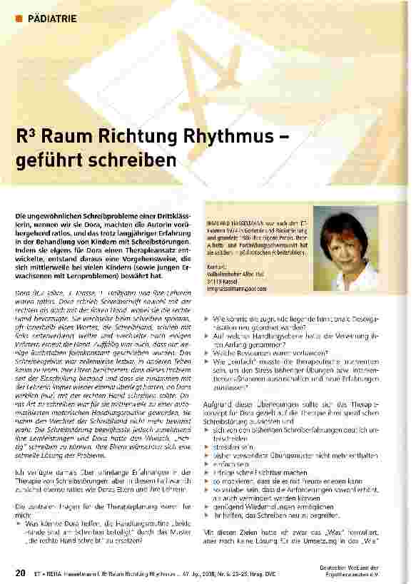 Vorschauseite 1: R3 Raum Richtung Rhythmus geführt schreiben