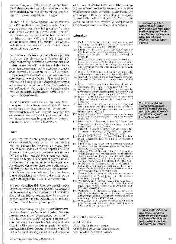 Vorschauseite 6: Lassen sich Langzeitfolgen eines leichten Schädelhirntraumas anhand von Laborund bildgebender Diagnostik vorhersagen?