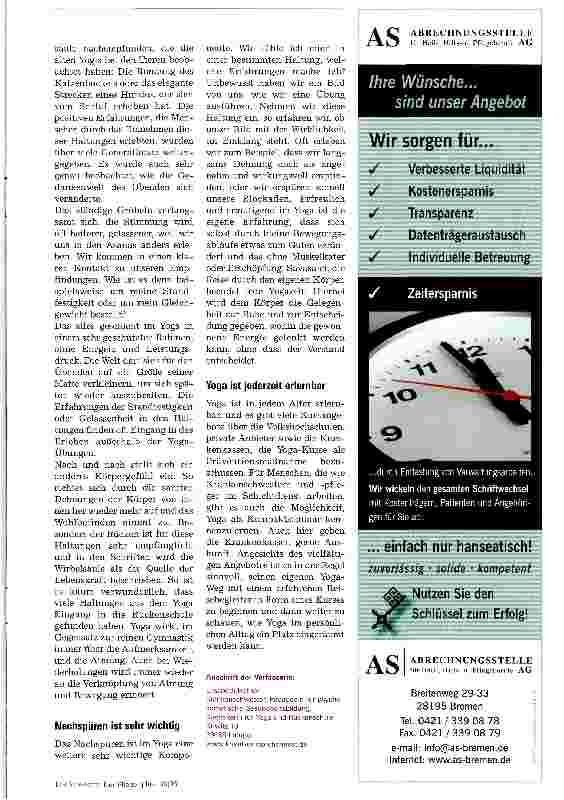Vorschauseite 3: Yoga: Dem Geist über das Körperliche Gutes tun