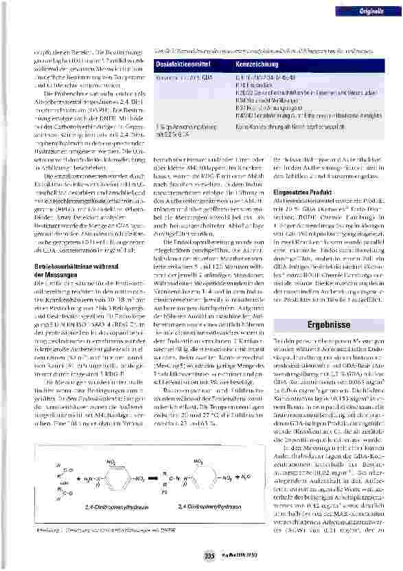 Vorschauseite 4: Inhalative Glutardialdehyd-belastung - ein Risiko für das Personal bei der maschinellen Endoskopaufbereitung?