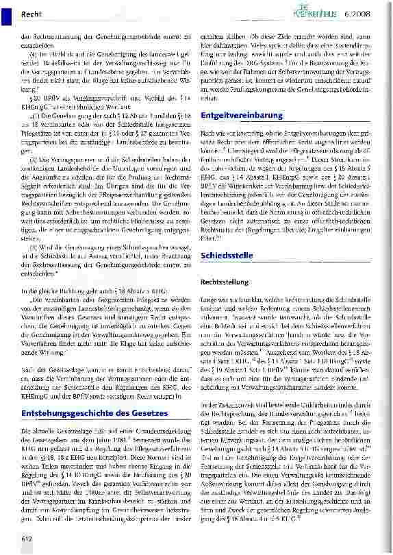 Vorschauseite 2: Rechtliche Grundsätze des Genehmigungsverfahrens von Krankenhausentgelten