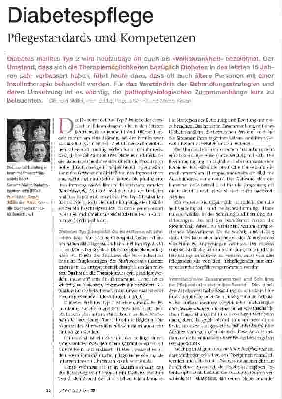 Vorschauseite 1: Diabetespflege-Pflegestandards und Kompetenzen