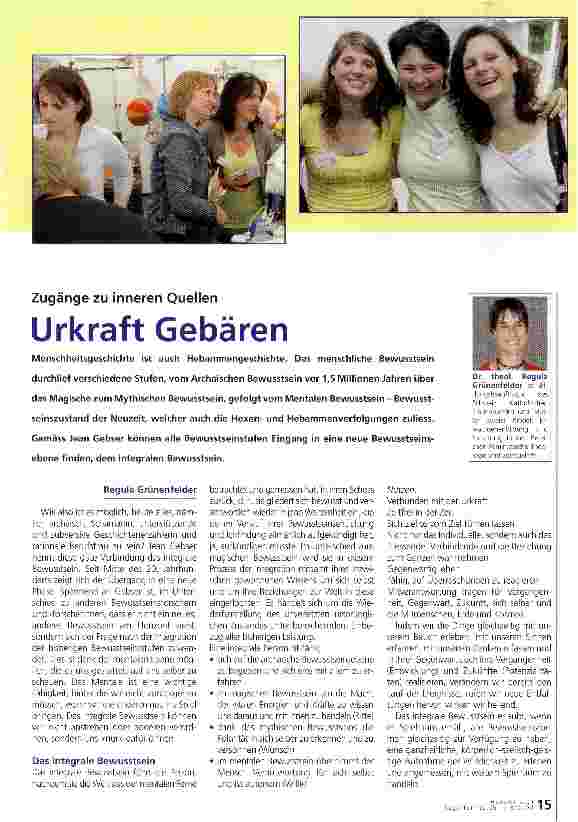 Vorschauseite 1: Urkraft Gebären