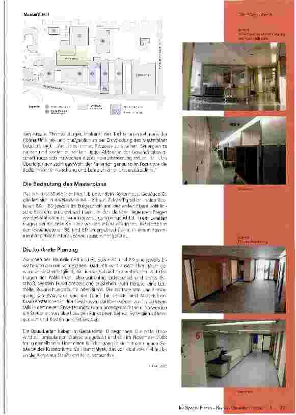 Vorschauseite 2: Es bohrt und hämmert... An der Kölner Universitätsklinik sind einige Bauprojekte im Gang