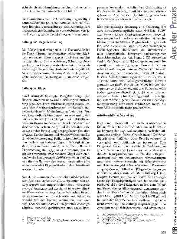Vorschauseite 3: Fixierung und Sedierung in der stationären und ambulanten Altenpflege (2. Teil)