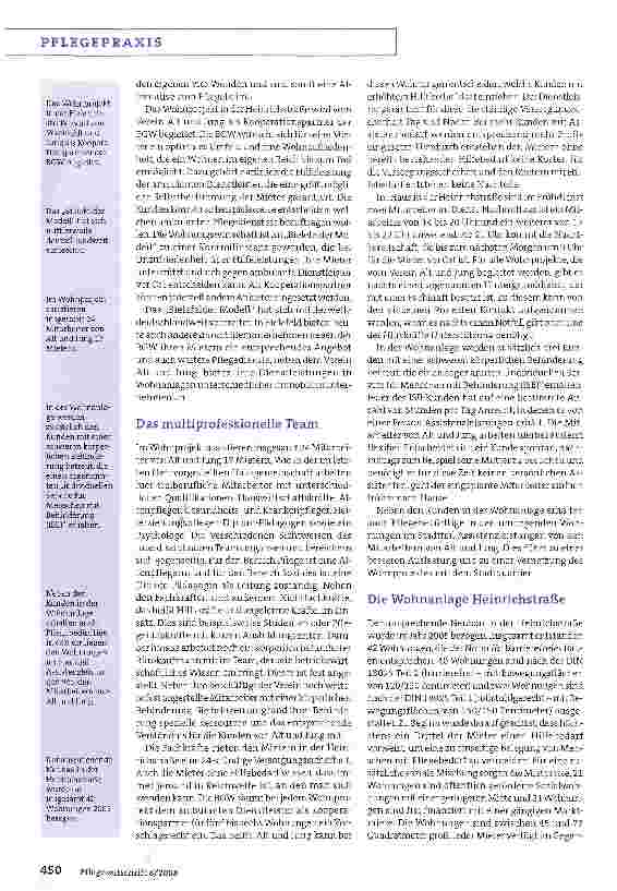 Vorschauseite 2: Alternative ambulante Betreuungskonzepte -Teil 2: Bielefelder Modell:Selbstbestimmtes Leben trotz Pflegebedarf