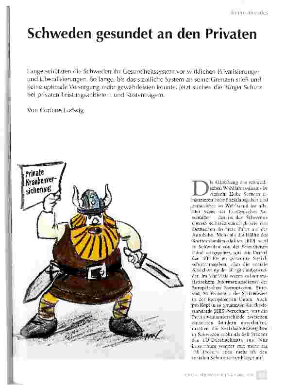 Vorschauseite 1: Schweden gesundet an den Privaten