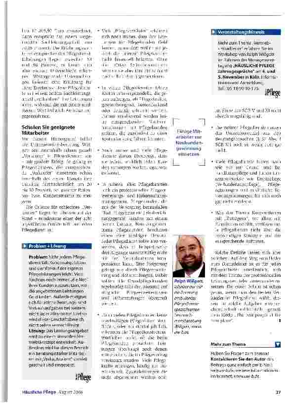 Vorschauseite 2: Der Beratungsprofi im Team macht den Unterschied