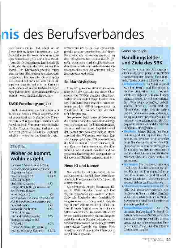 Vorschauseite 2: Ringen um Selbstverständnis des Berufsverbandes