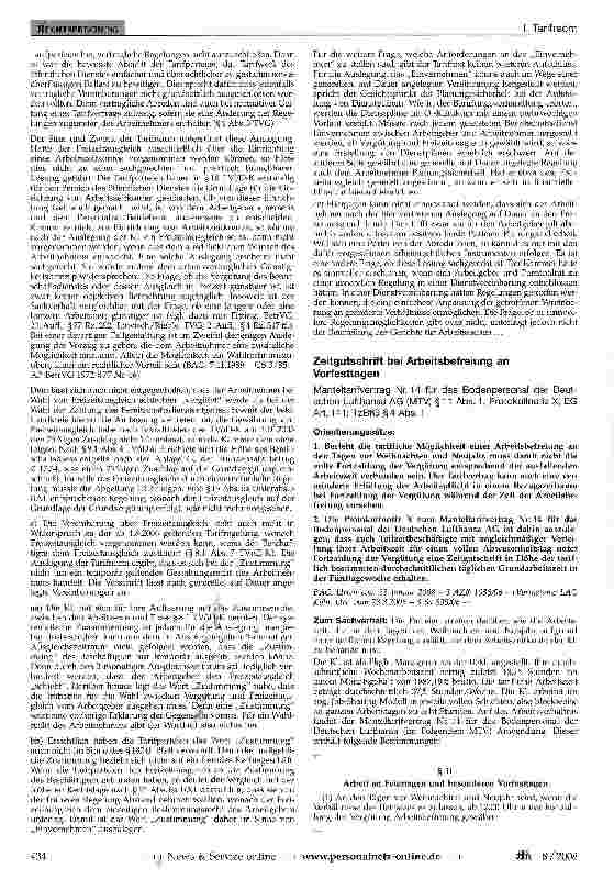 Vorschauseite 3: Vergleichsentgelt - Ortszuschlagskonkurrenz