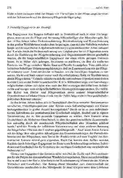Vorschauseite 2: Bürgerschaftliches Engagement und Altersdemenz: Welche Helfer hat das Land?