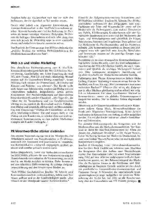 Vorschauseite 2: MedTech-Kommunikationskongress im Mai