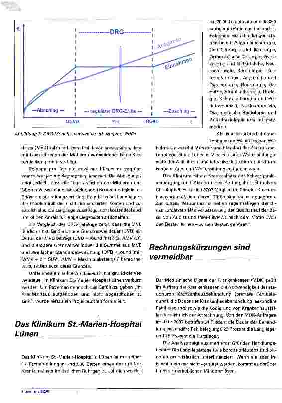 Vorschauseite 2: Projekt VerweildauerOrganisatorische Rahmenbedingungen zur Reduzierung der Verweildauerin einem Krankenhaus der Schwerpunktversorgung