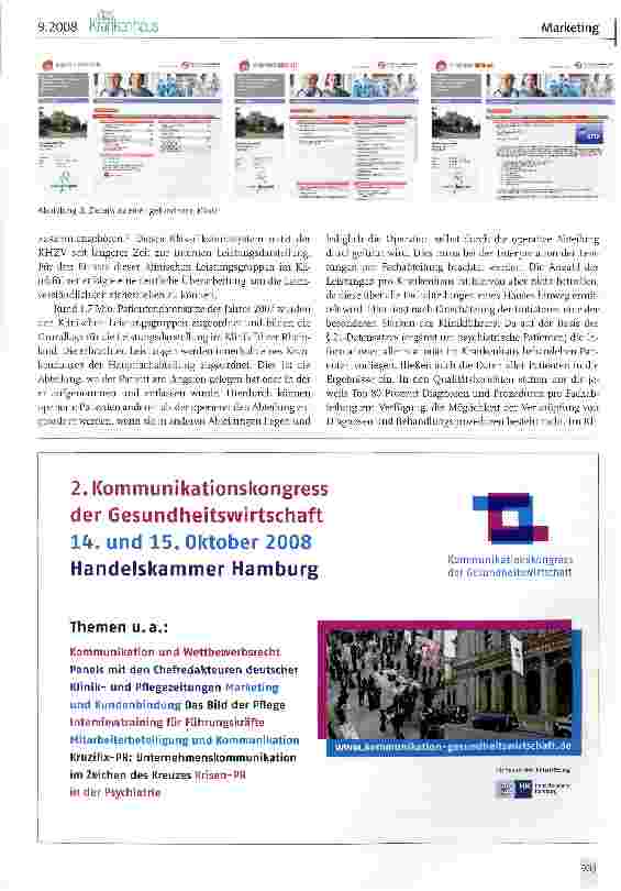 Vorschauseite 3: Klinikführer Rheinland: Qualität im VergleichInternetportal des Krankenhauszweckverbands Köln, Bonn und Region soll medizinische Leistungen und Qualität transparenter machen
