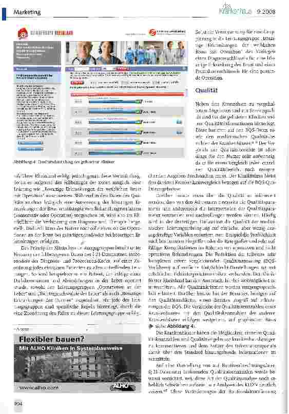 Vorschauseite 4: Klinikführer Rheinland: Qualität im VergleichInternetportal des Krankenhauszweckverbands Köln, Bonn und Region soll medizinische Leistungen und Qualität transparenter machen