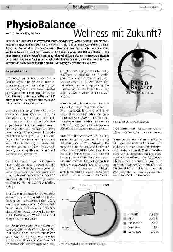 Vorschauseite 1: PhysioBalanceWellness mit Zukunft?
