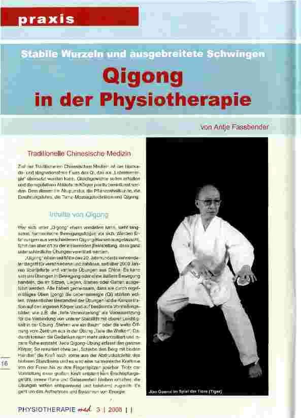 Vorschauseite 1: Qigong in der Physiotherapie