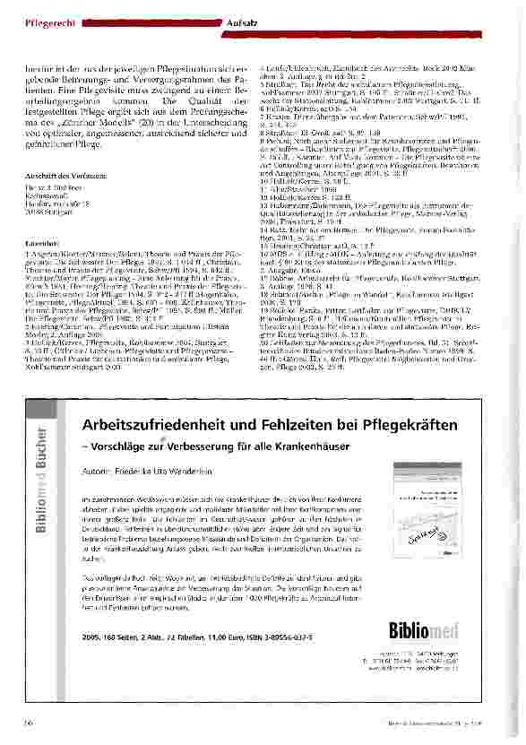 Vorschauseite 6: Pflegevisite und Mitarbeiterführung
